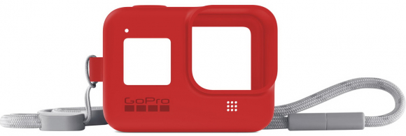 GoPro Sleeve + Lanyard Red AJSST-008 for Hero8