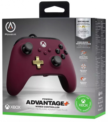 Advantage Plus Wired Controller (XBGP0481-01) Ruby Wine