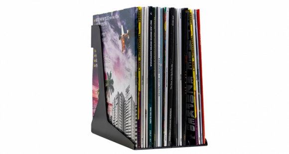 Vinyl record stand black
