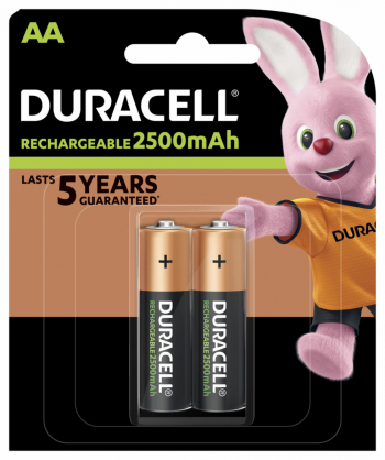 Rechargeable 2500mAh HR6 AA (LR6), 2-pack