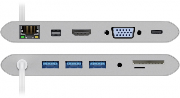62113 USB-C All-in-1 Multiport Adapter 62113 USB Type-C, 0.13 m