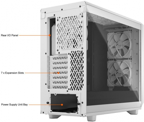 Meshify 2 Lite White TG Clear tint