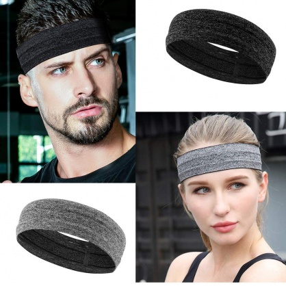 Elastic fabric headband pink