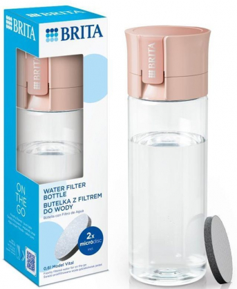 Vital 2-disc Filter Bottle Pastel Peach
