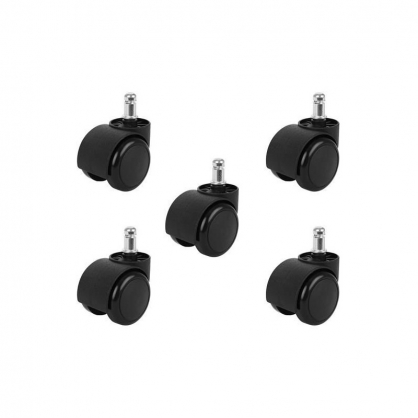 Malatec Office chair casters - 5pcs - black