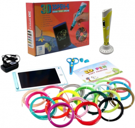 3D printing pen 7in1 5m x 20 Colors Yellow RF-3DPEN-7IN1-YE