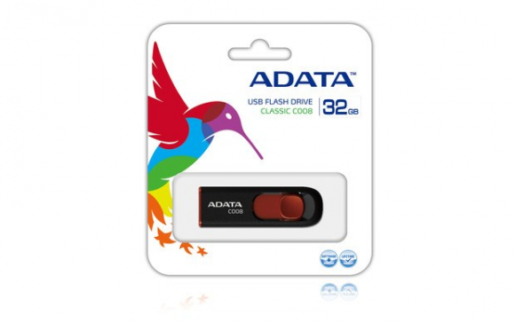 Classic C008 32GB USB 2.0 Red AC008-32G-RKD