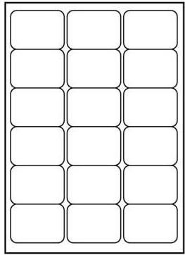 Label logo 68mm x 47mm A4 25pcs