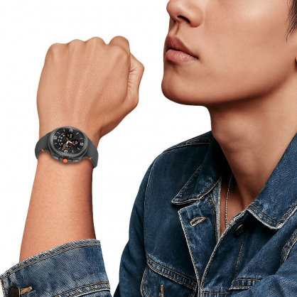 40/ 44/ 46mm Silicone Galaxy Watch 8/ 8 Classic Black