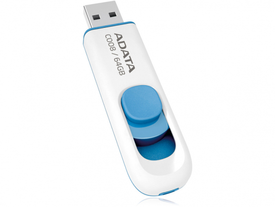 AC008-64G-RWE FlashDrive C008 64GB White/ Blue