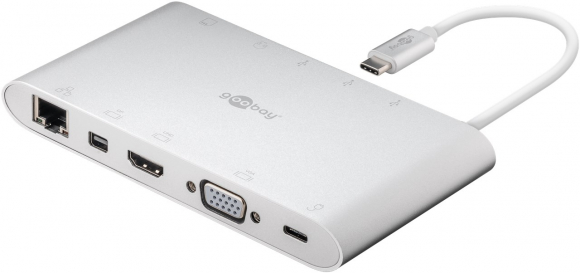 62113 USB-C All-in-1 Multiport Adapter 62113 USB Type-C, 0.13 m