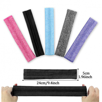 Elastic fabric headband pink