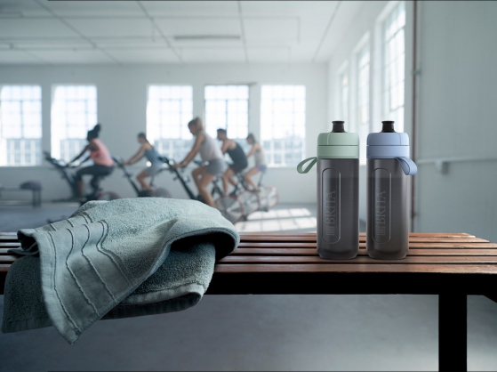 Active 2-disc Filter Bottle Green
