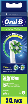 EB50-8 Cross Action Clean Maximiser 8pcs. White