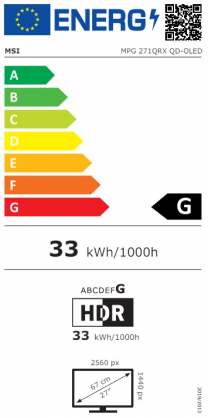 MPG 271QRX QD-OLED 26.5" 16:9