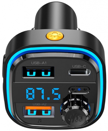 BCC08 Bluetooth MP3 Car Charger 3,1A Black