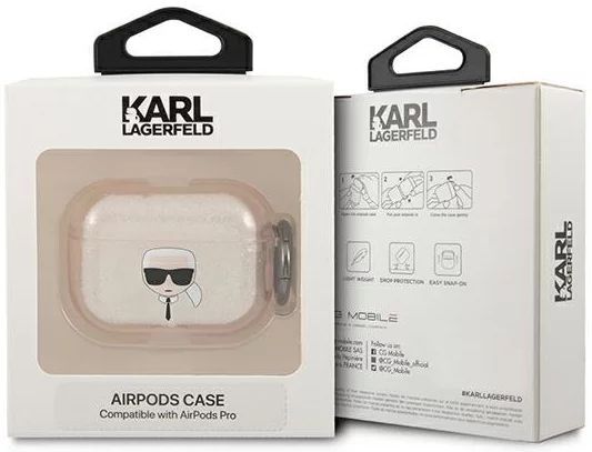 ®®KLAPUKHGD Karl®s Head Case for AirPods Pro" Gold Glitter