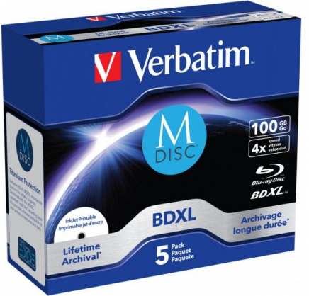 M-DISC BD-R 100GB 4x Printable Jewel Case 5