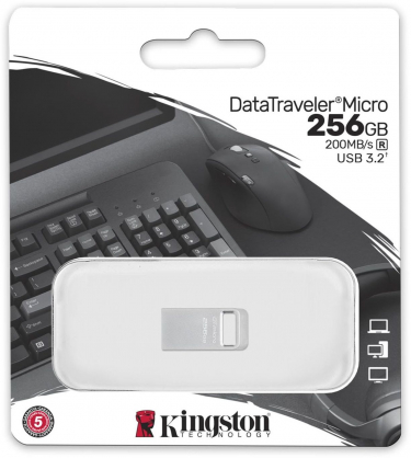 256GB DataTraveler Micro USB 3.2 Silver