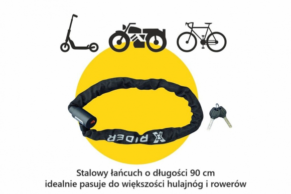 XRIDER XR00LC01 Chain Bicycle Lock 6x900mm