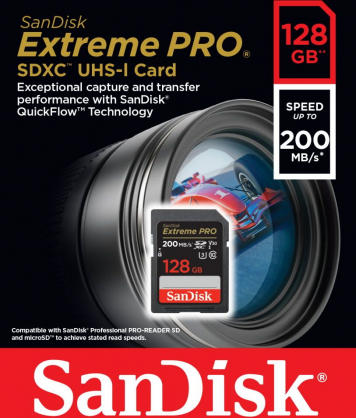 SDXC 128GB Class 10 UHS-I SDSDXXD-128G-GN4IN
