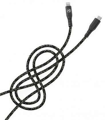 Green Data Cable Type-C to Lightning 3A PD60W 1m Nylon Black