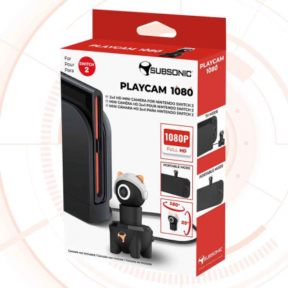 Playcam 1080 2in1 HD Mini Camera For Nintendo Switch Red