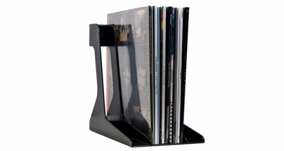 Vinyl record stand black