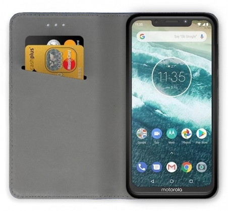 "Smart Magnet Book Case Motorola Moto G200 5G" Black