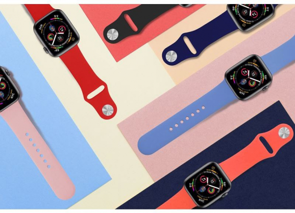 ICON Silicone Band for Apple Watch 42-44 mm, S/ M & M/ L Navy