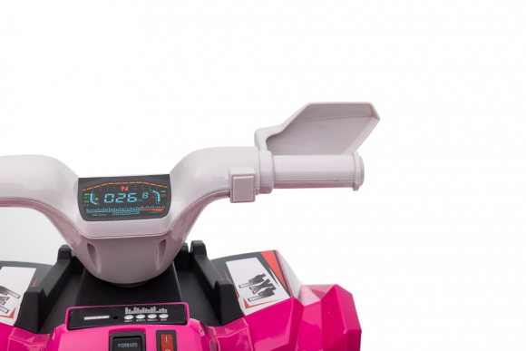 XMX630T Pink Battery Quad Bike With Trailer
