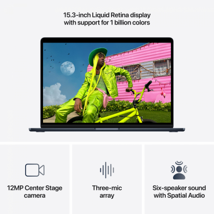 MacBook Air 15,3 Retina M5 16GB 512SSD RU Midnight Z1LW000BP