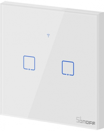 Smart Switch WiFi + RF 433 T1 EU TX (2-channel)