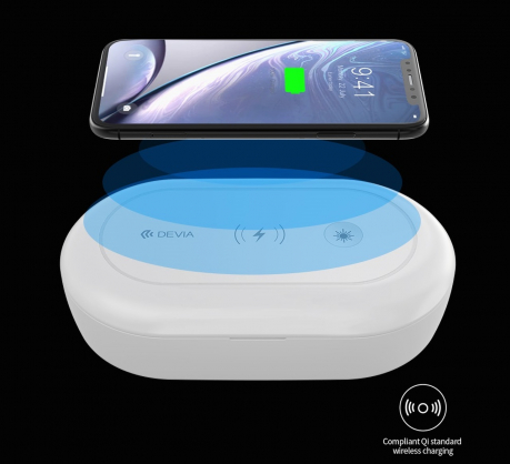 Wireless Charging Disinfection Box White