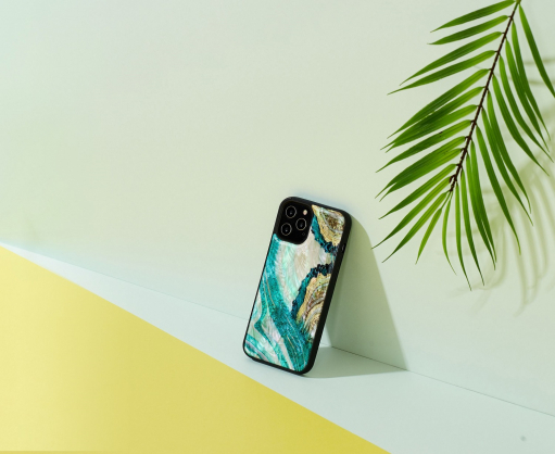 "Case iPhone 12 Pro Max" Aqua Agate