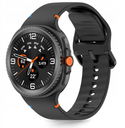 40/ 44/ 46mm Silicone Galaxy Watch 8/ 8 Classic Black