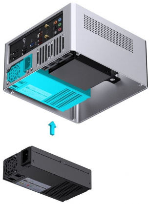 N10 PC case mini tower ITX Silver