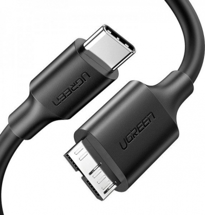 Micro USB-B 3.0 to USB-C 1m Black