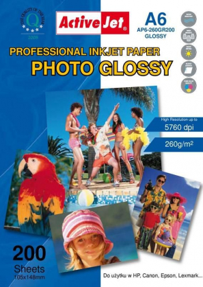 AP6-260GR200 A6 (200 sheets)