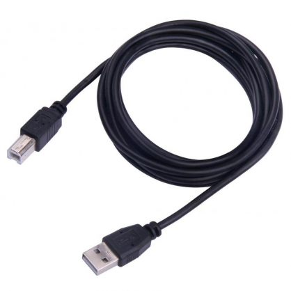 USB A Male to USB B Male Cable, 2m
