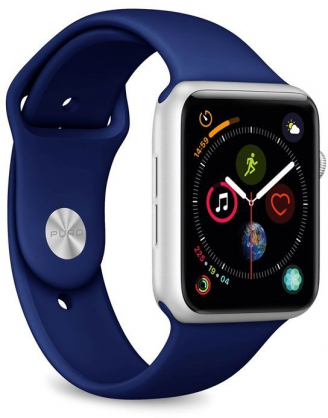 ICON Silicone Band for Apple Watch 42-44 mm, S/ M & M/ L Navy