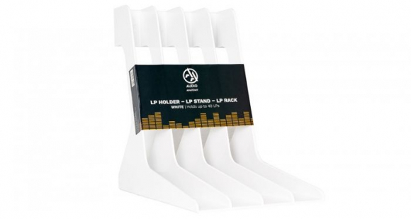 Vinyl record stand white