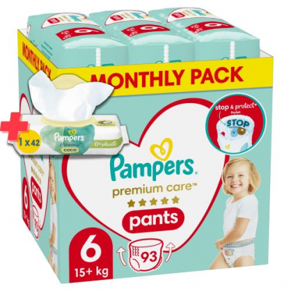 Premium Care Pants Size 6, 93 Pants, 15kg+