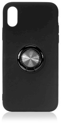 "Ring Slicone Case with Magnet iPhone 12 Pro Max" Black