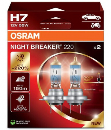 Night Breaker 220 H7 55W 12V 2pcs