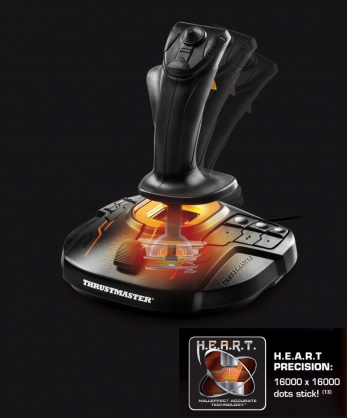 T.16000M Flight Control System Joystick For PC Black