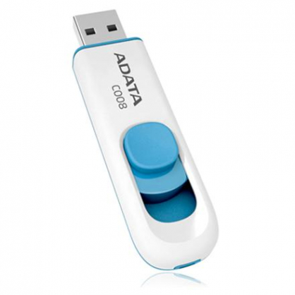 16GB USB 2.0 Classic C008 Wht/ Blue AC008-16G-RWE