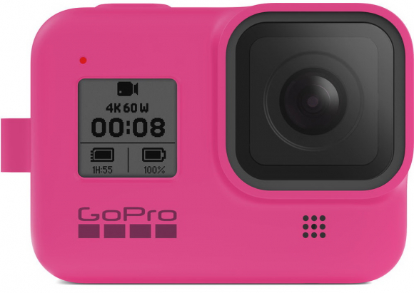 GoPro Sleeve + Lanyard AJSST-007 Pink for Hero8