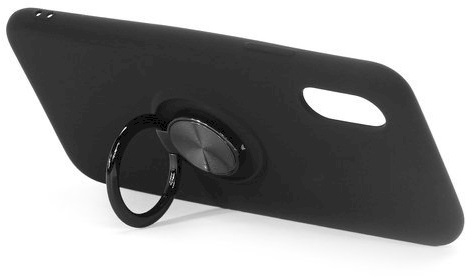 "Ring Slicone Case with Magnet iPhone 12 Pro Max" Black