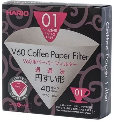 Paper Filters V60-01 Dripper 40 pcs